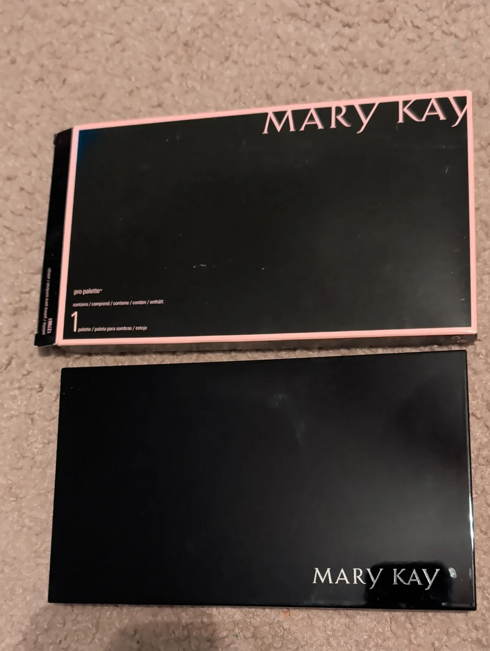 Mary Kay Black Makeup Palette Case with Pink Accents
